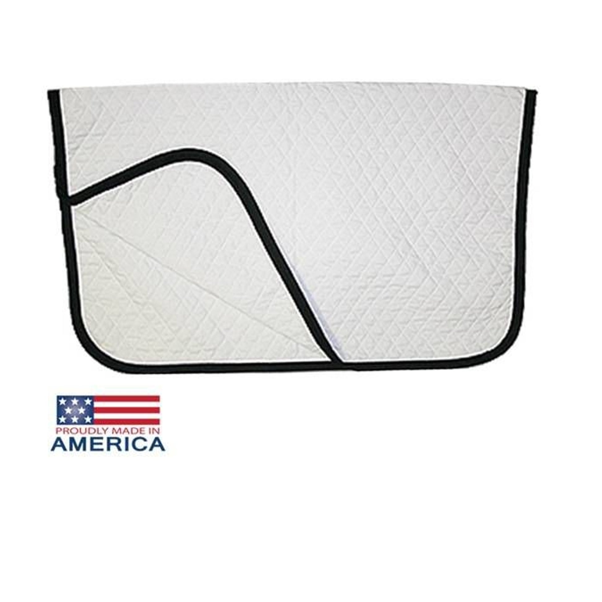 Jacks Baby Saddle Pad 27" x 33-1/2" White/Black