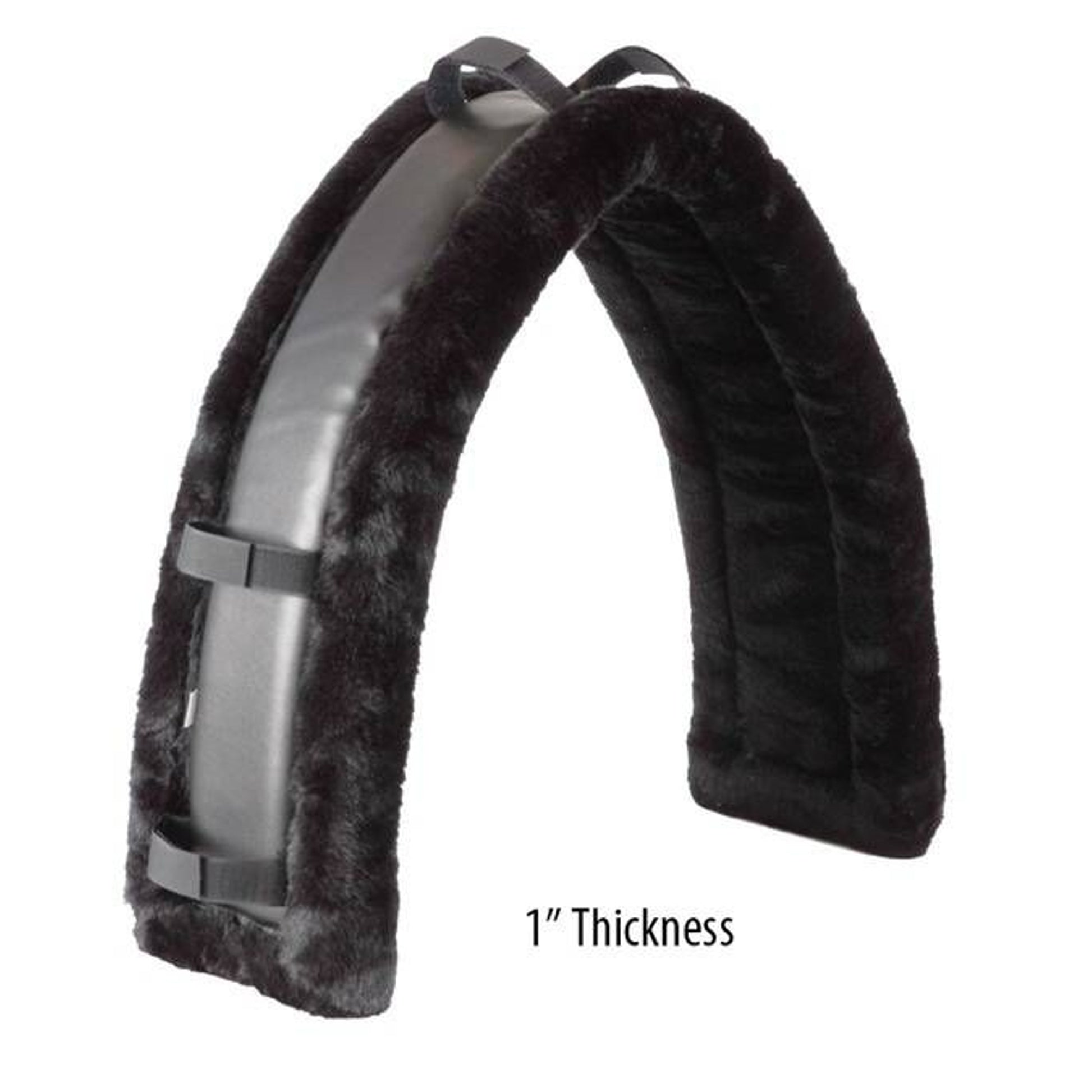 Jacks 1" Thick Fleece Saddle Pad 40" Long Black