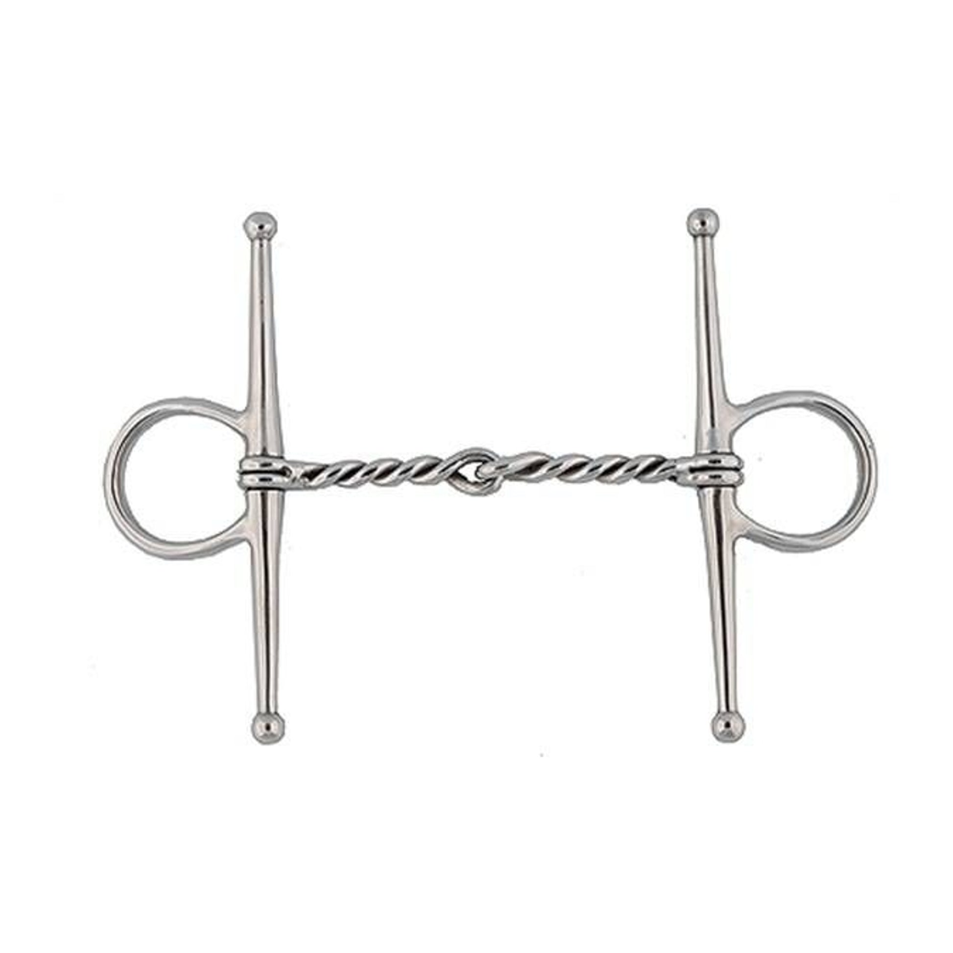 Jacks Twisted Wire Full Cheek Bit 5" Stainless Ste