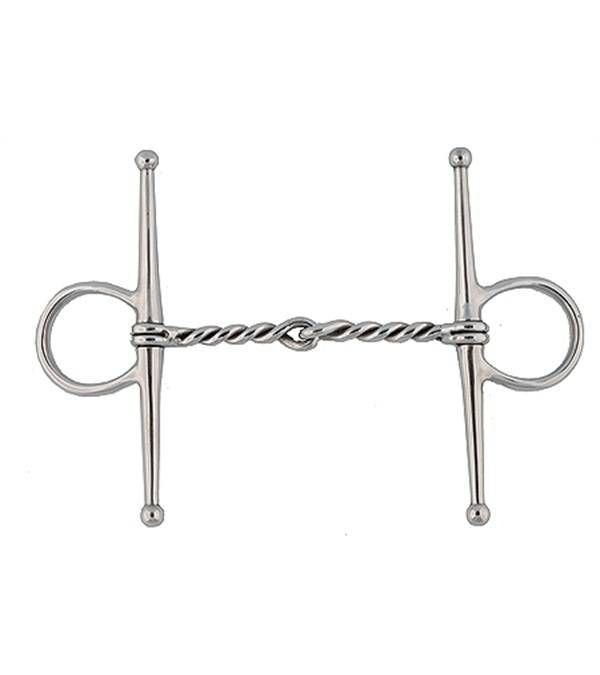 Jacks Twisted Wire Full Cheek Bit 5" Stainless Ste