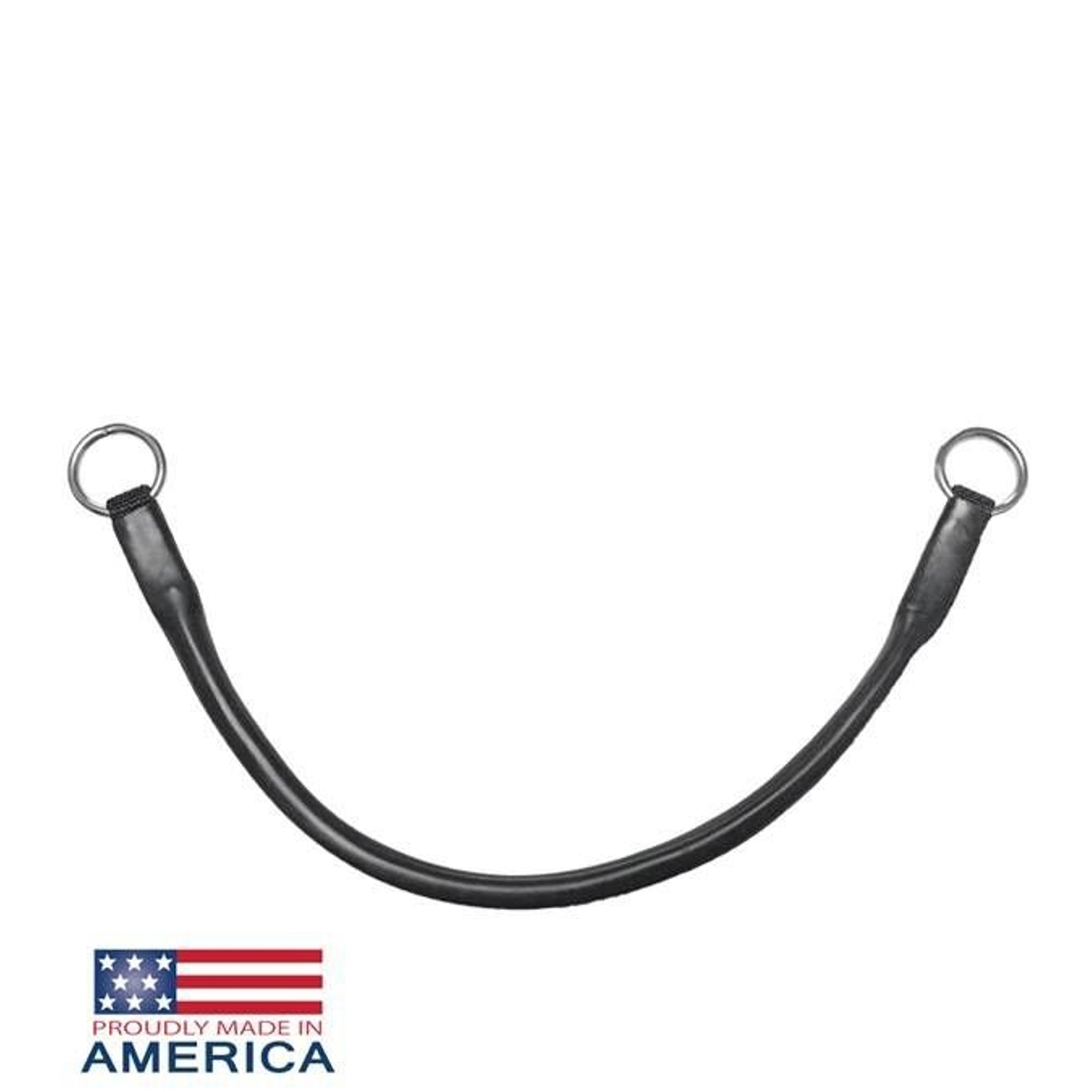 Feather-Weight Jaw Strap with Rubber 16" Black