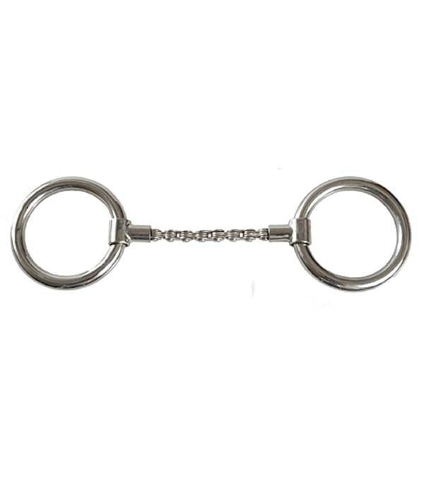 Jacks Bike Chain Ring Snaffle Bit 5" Stainless Ste