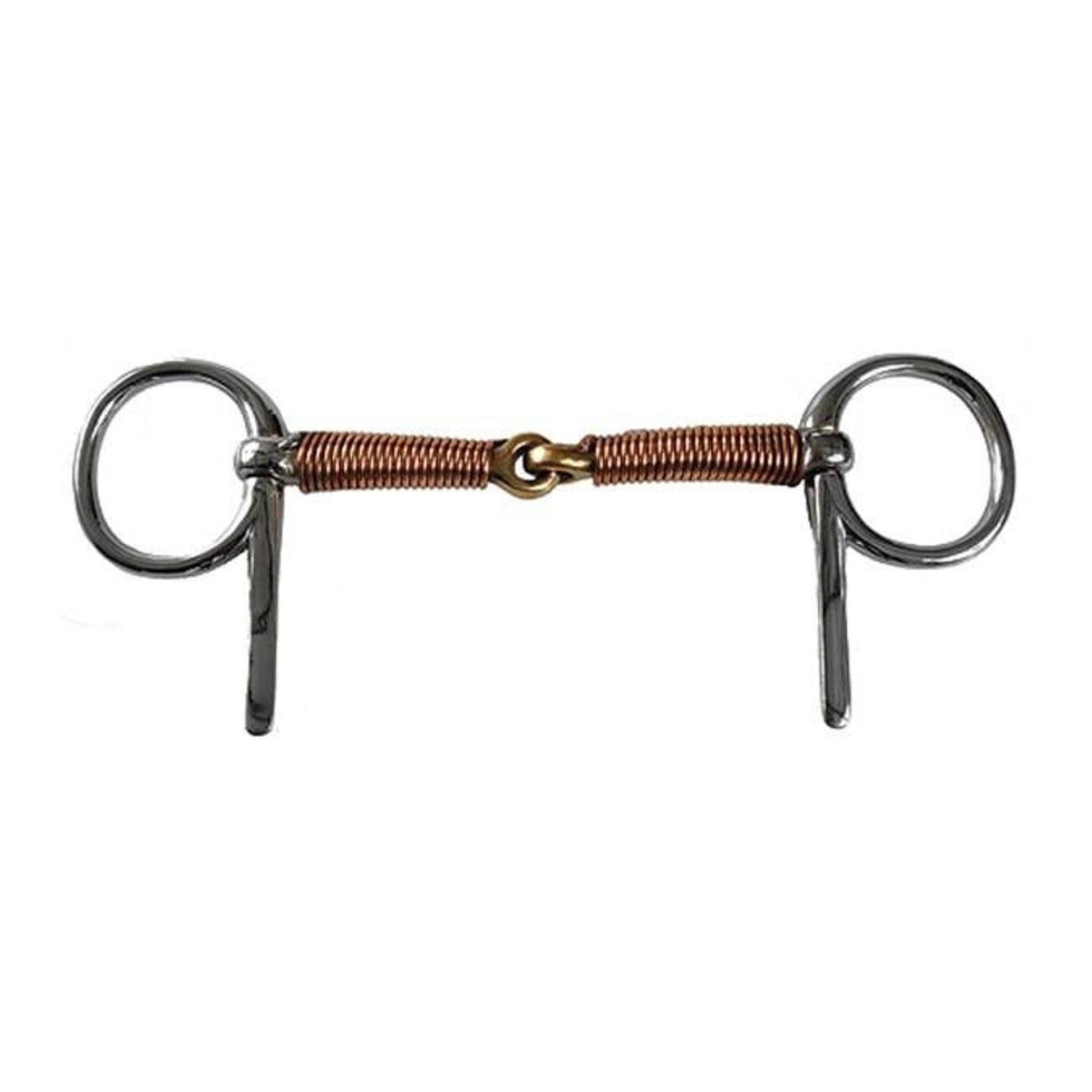 Jacks Copper Wire Wrap Snaffle Bit 5" Stainless St