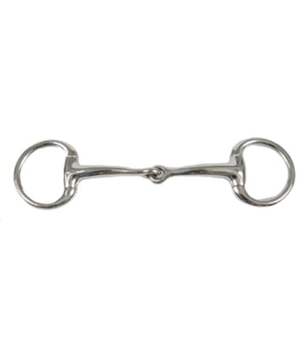 Jacks Curved Mouth Eggbutt Snaffle Bit 5" Stainles
