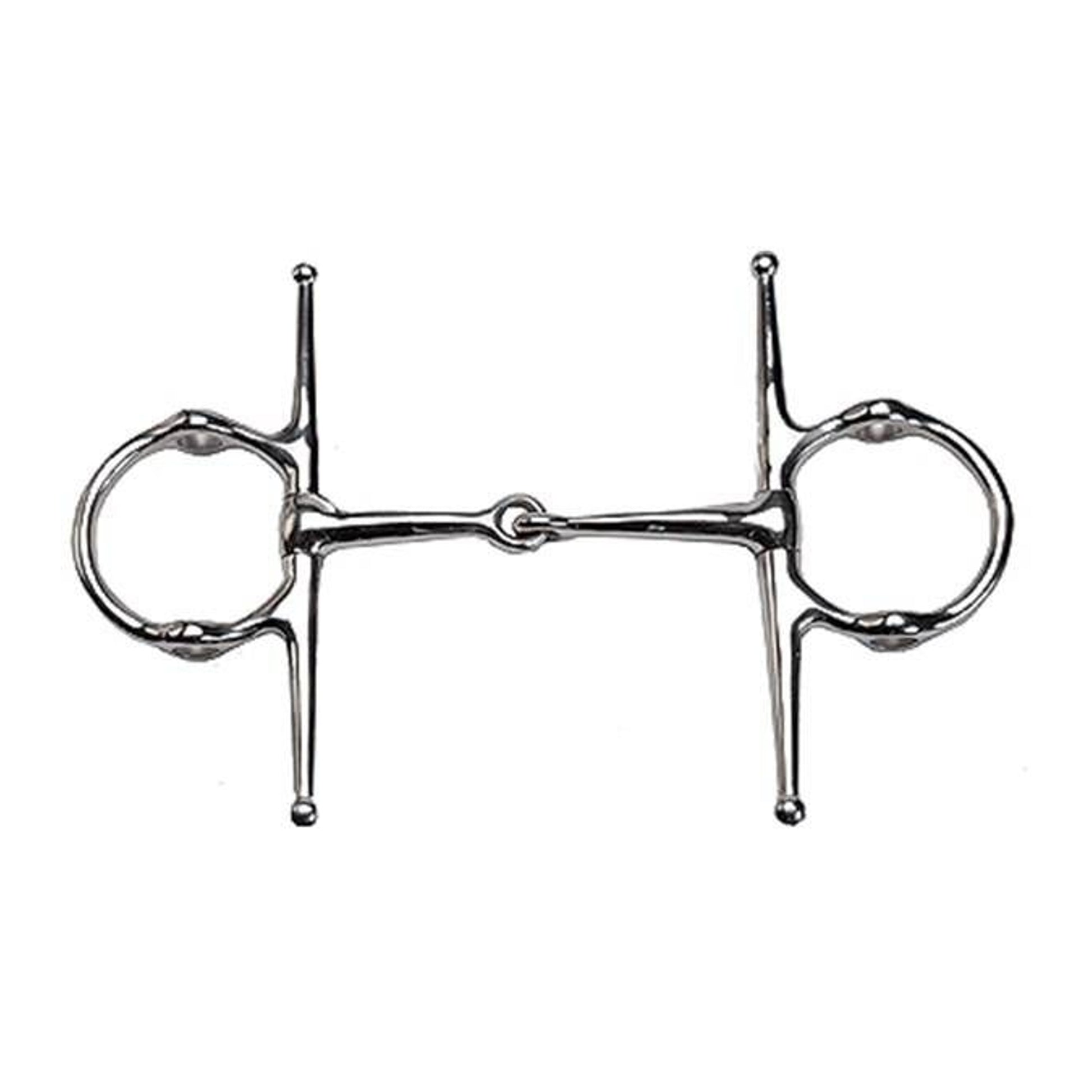 Jacks Full Cheek Gag Snaffle Bit 7" Stainless Stee