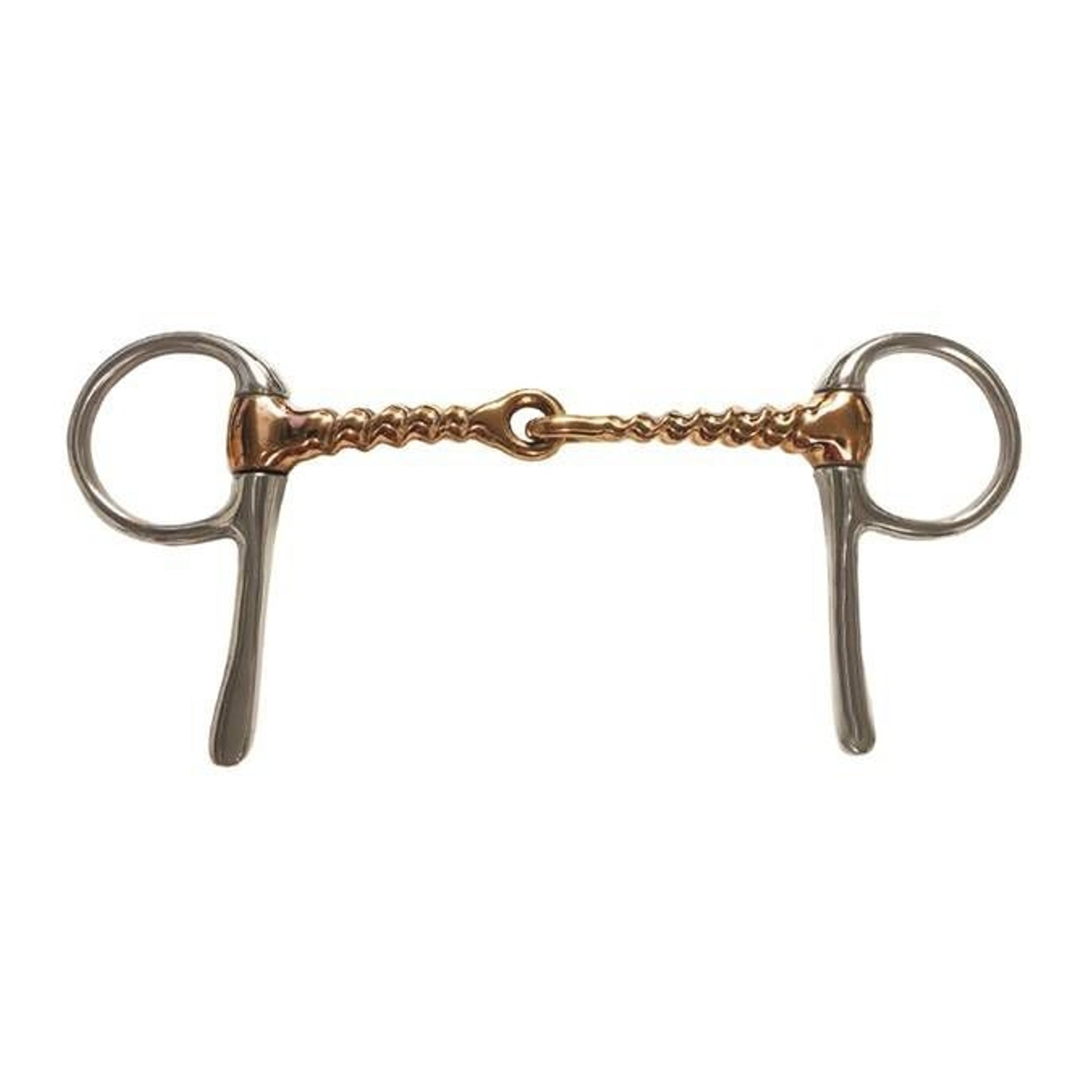 Jacks Half Cheek Copper Corkscrew Jointed Snaffle