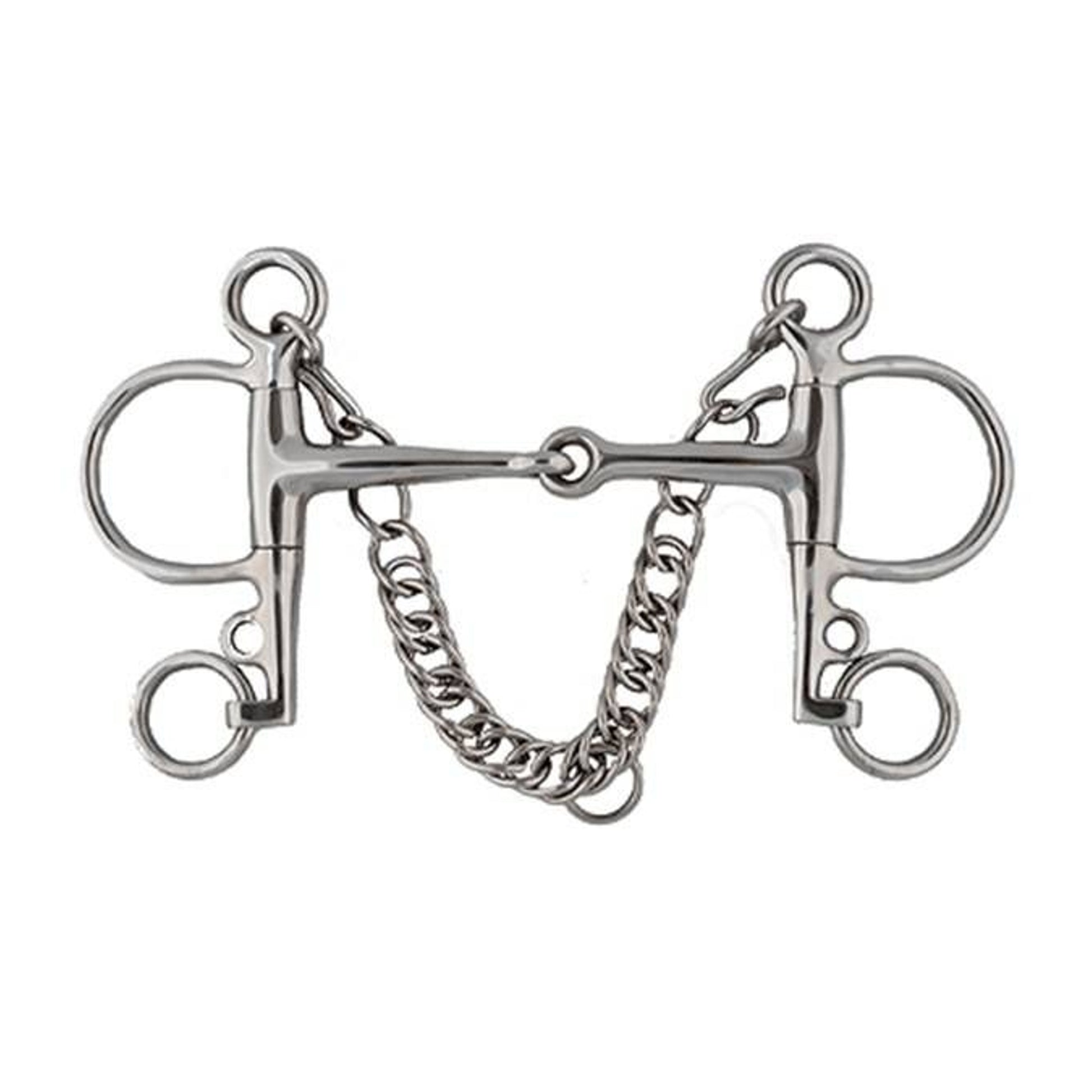 Jacks Jointed Mouth Pelham Bit 5" Stainless Steel