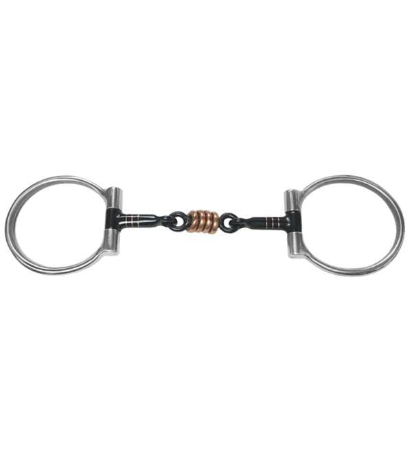 Jacks Offset Dee Snaffle Bit 5" Black Steel