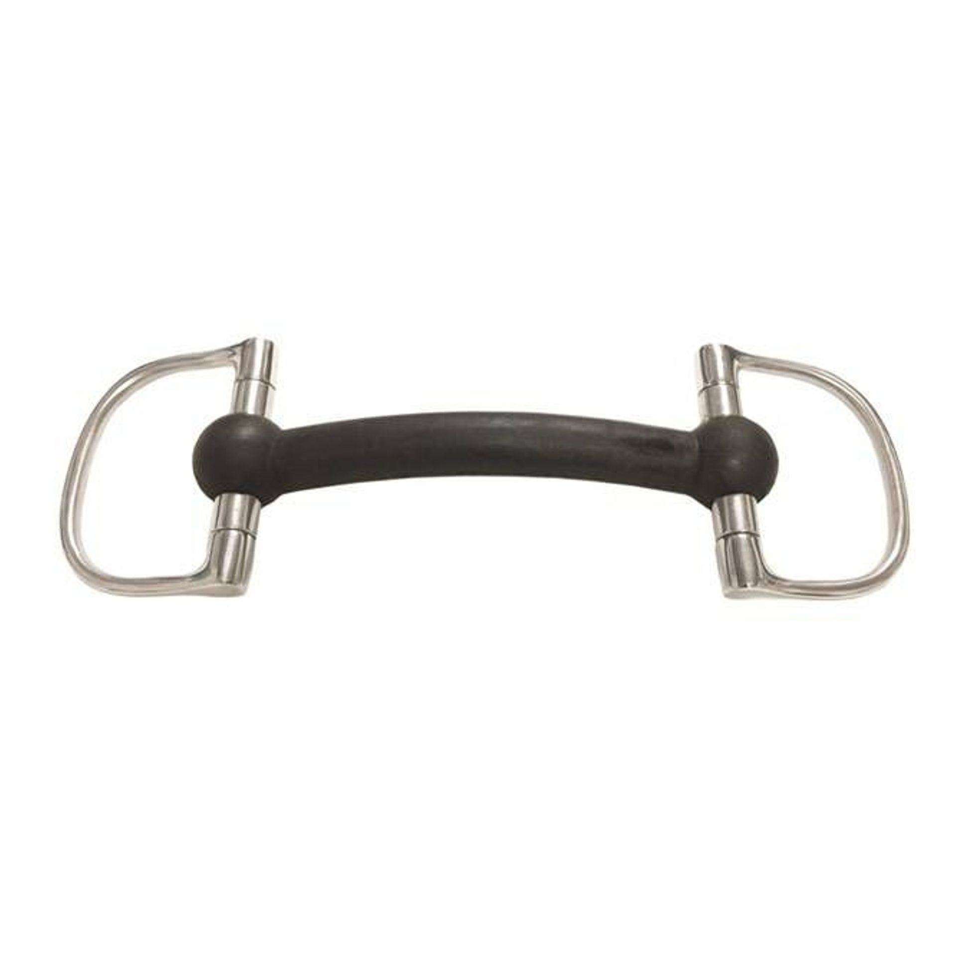 Jacks Soft Rubber Mouth Dee Ring Bit 5" Stainless