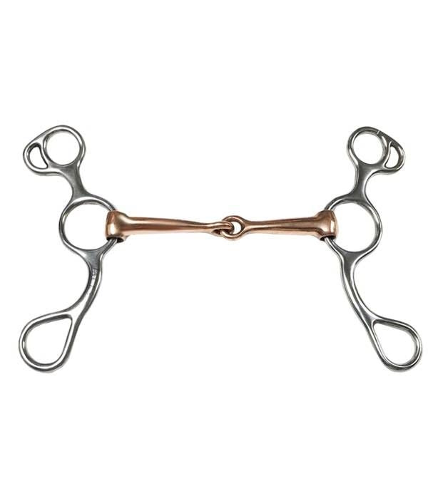 Jacks Training Snaffle Bit - Jointed Copper Mouth