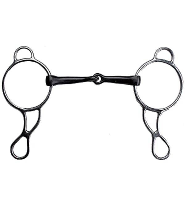 Jacks Wonder Sweet Iron Gag Bit 5" Stainless Steel