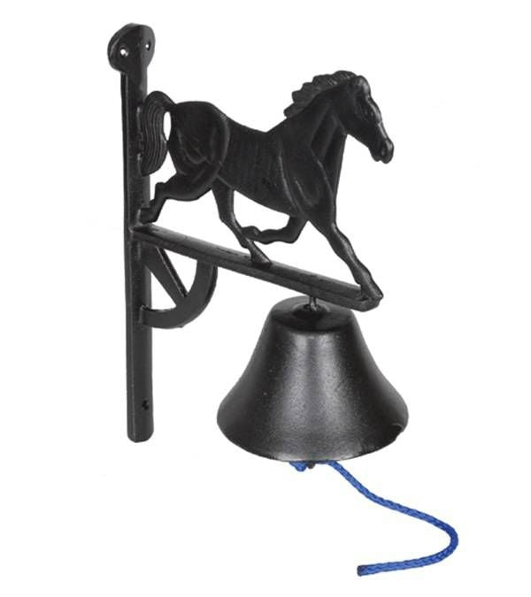 Jacks Cast Iron Dinner Bell 13" x 9" Black