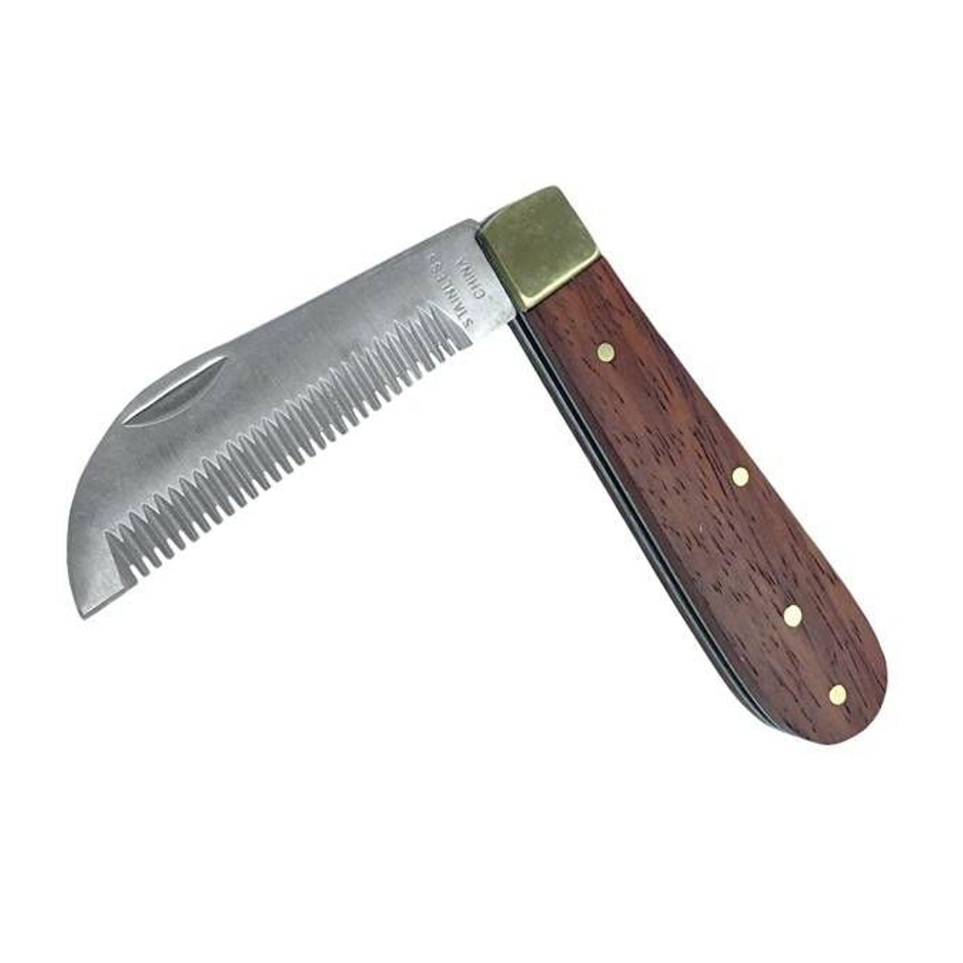 Jacks Folding Stripping Comb Stainless Steel