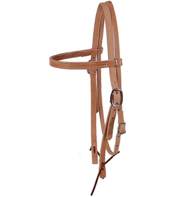 Jacks Western Flat Brow Bridle Natural
