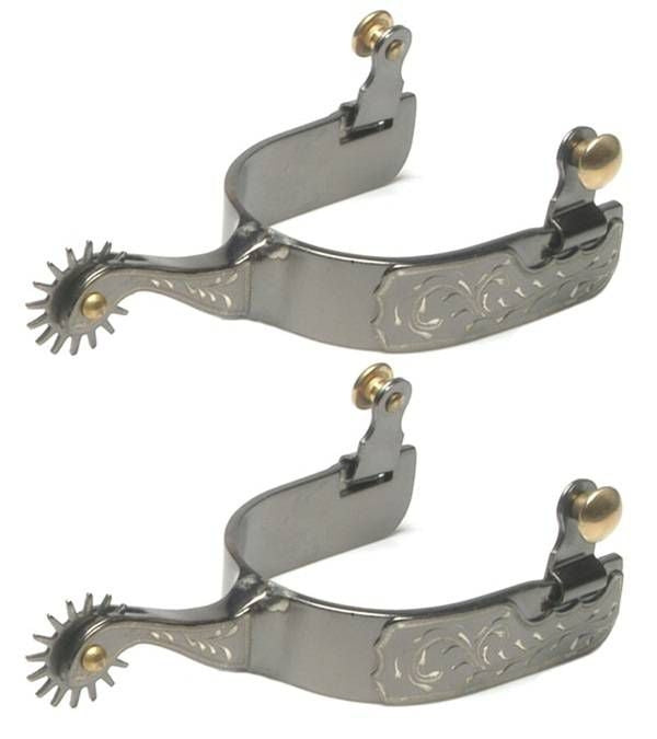 Jacks Rock Grinder Spurs with Engraved Trim Sold i