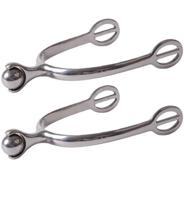 Jacks Roller Ball Spurs Sold in Pairs Stainless St