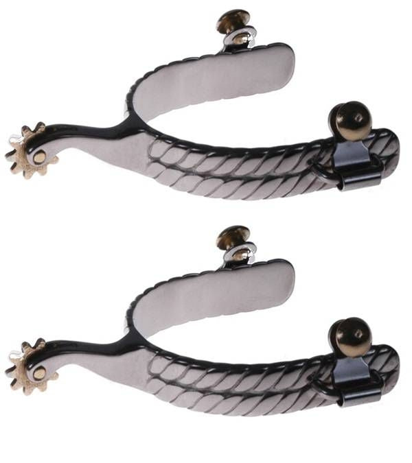 Jacks Spurs with Braided Band Sold in Pairs Stainl