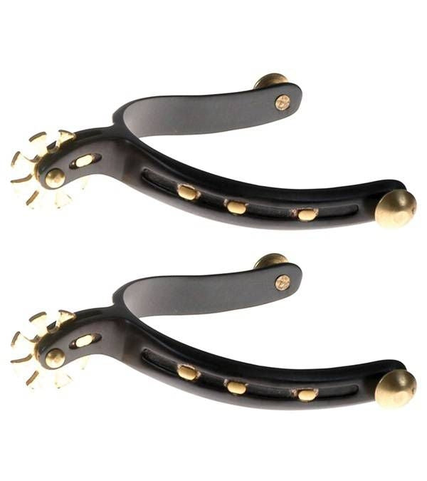 Jacks Spurs with Horseshoe Band Sold in Pairs Blac