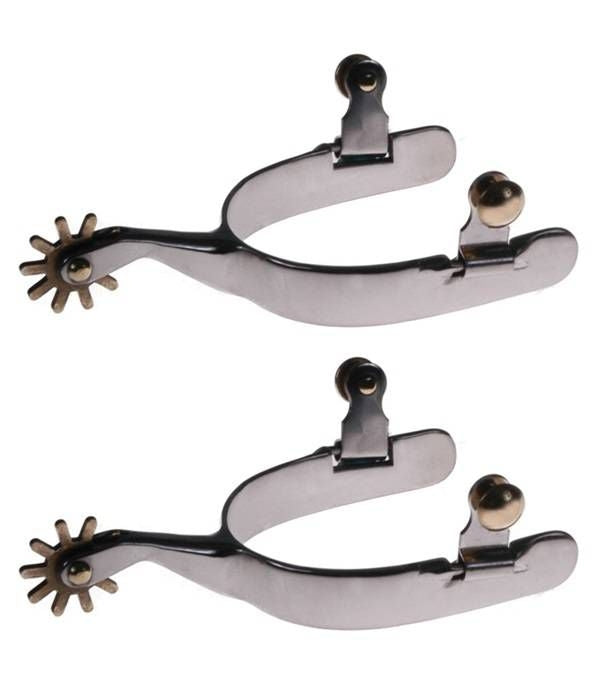 Jacks Spurs with 3/4" Band Sold in Pairs Stainless