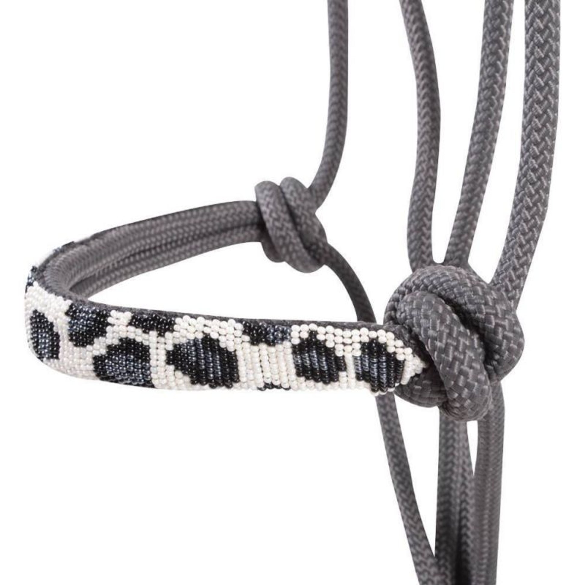 Cashel Beaded Nose Rope Halter with 9ft Lead