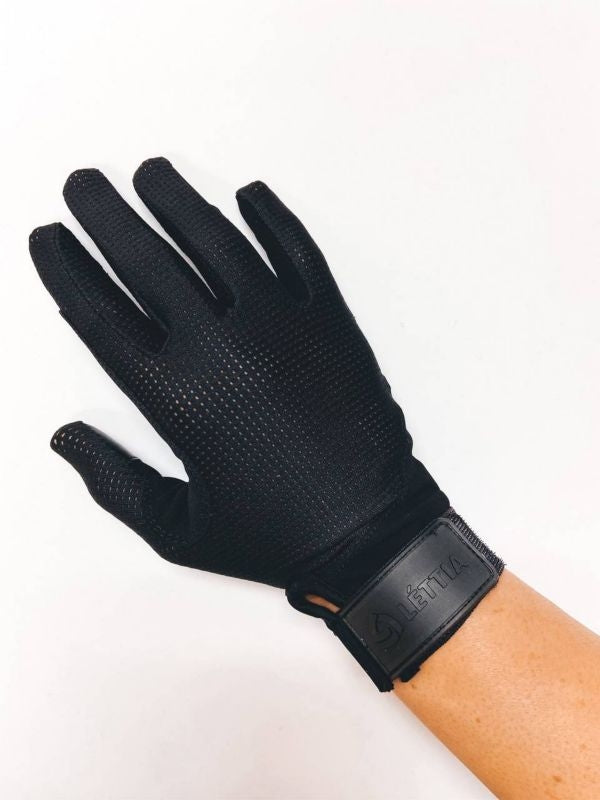 Lettia Ladies Shield Mesh Gloves 7 Black