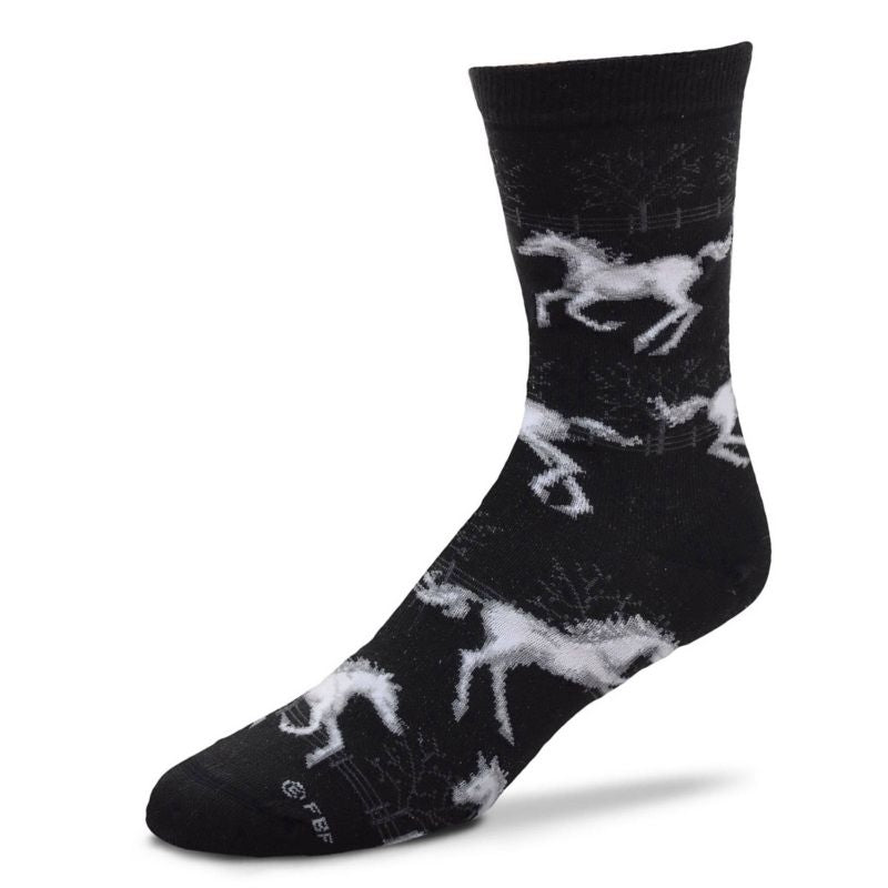 Happy Day Foal Socks Adult Black/White