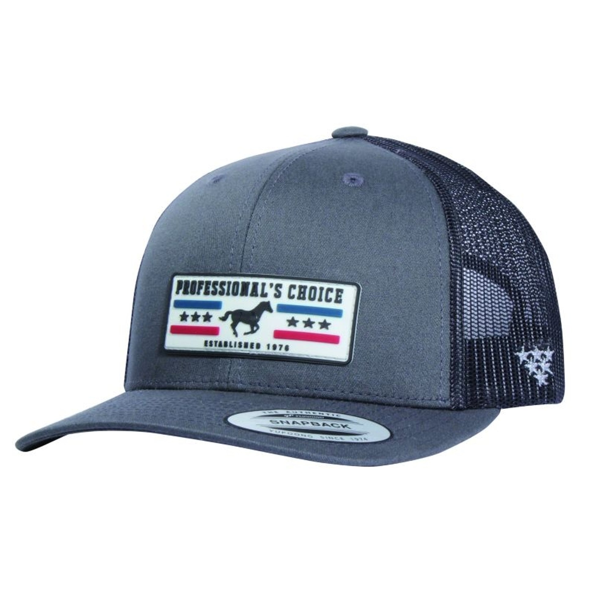 Professionals Choice Retro Trucker Cap Charcoal