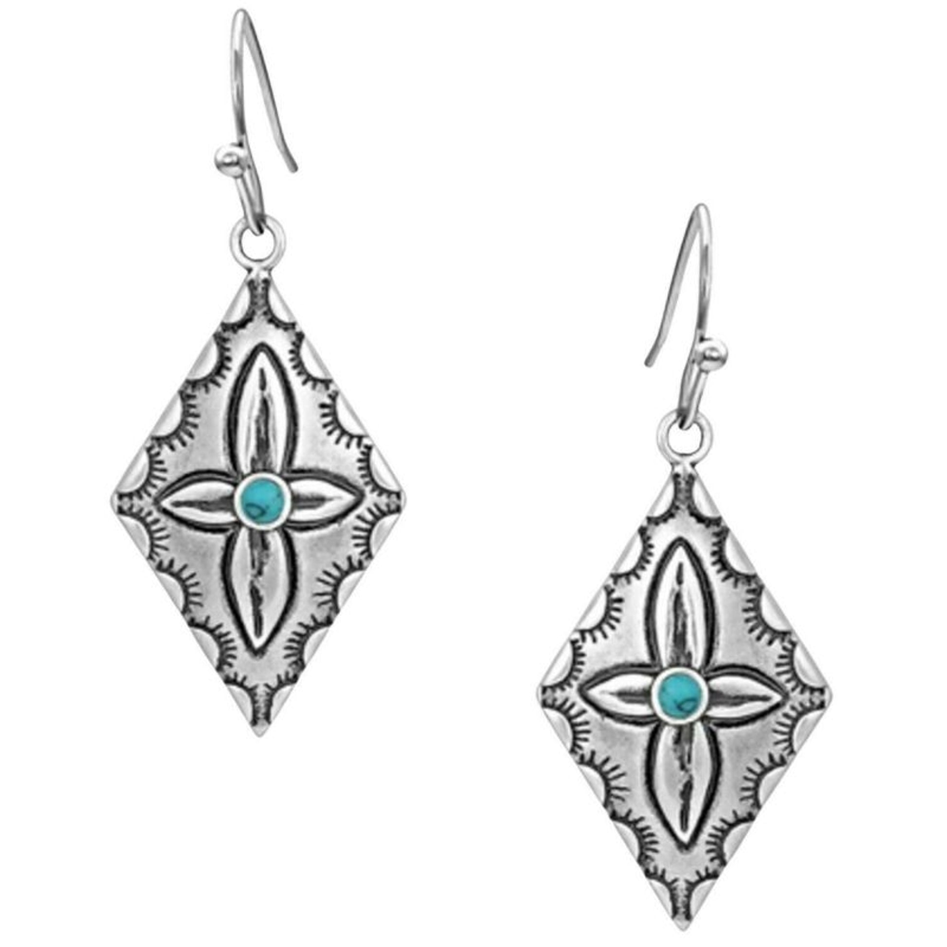 Montana Silversmiths Primally Etched Buffed Earrin