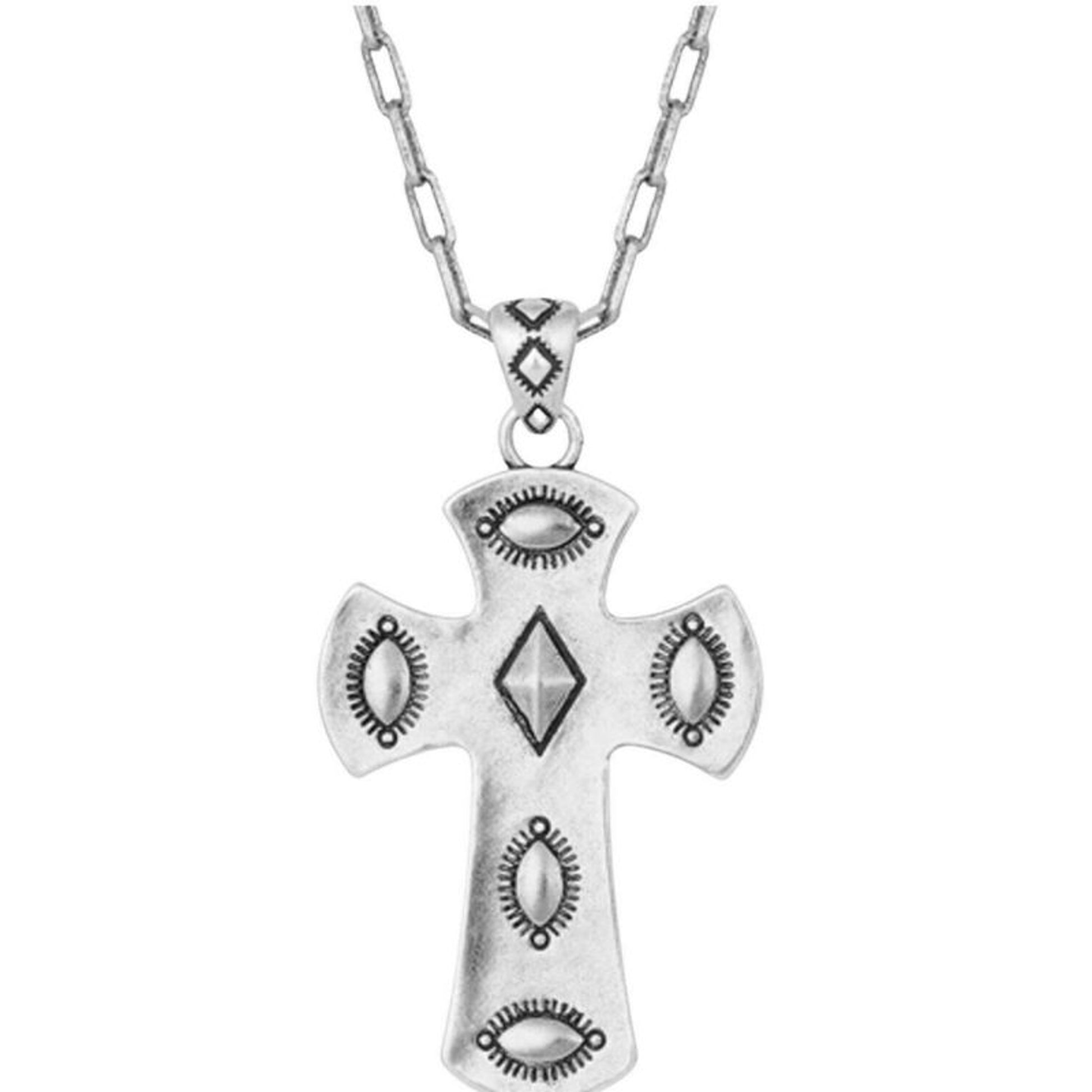 Montana Silversmiths Studded Royal Chunky Cross Ne