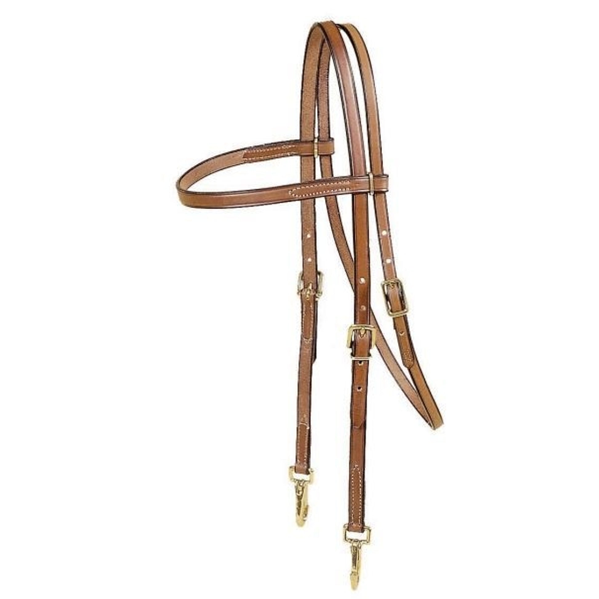 Tory Browband Training Brass Snap Bit Ends Blk