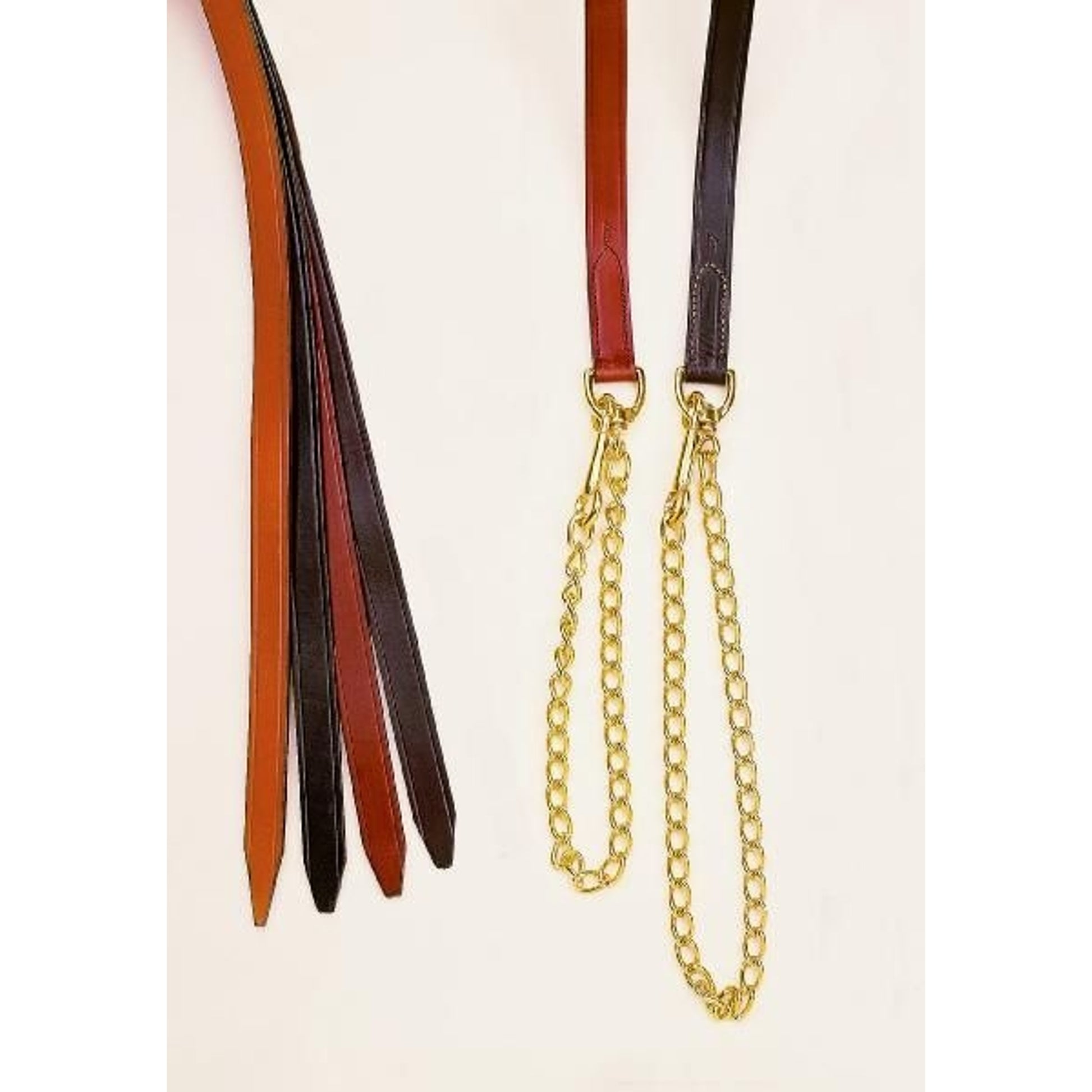 Tory 1In Single Ply Lead - Brass Chain Oakbark