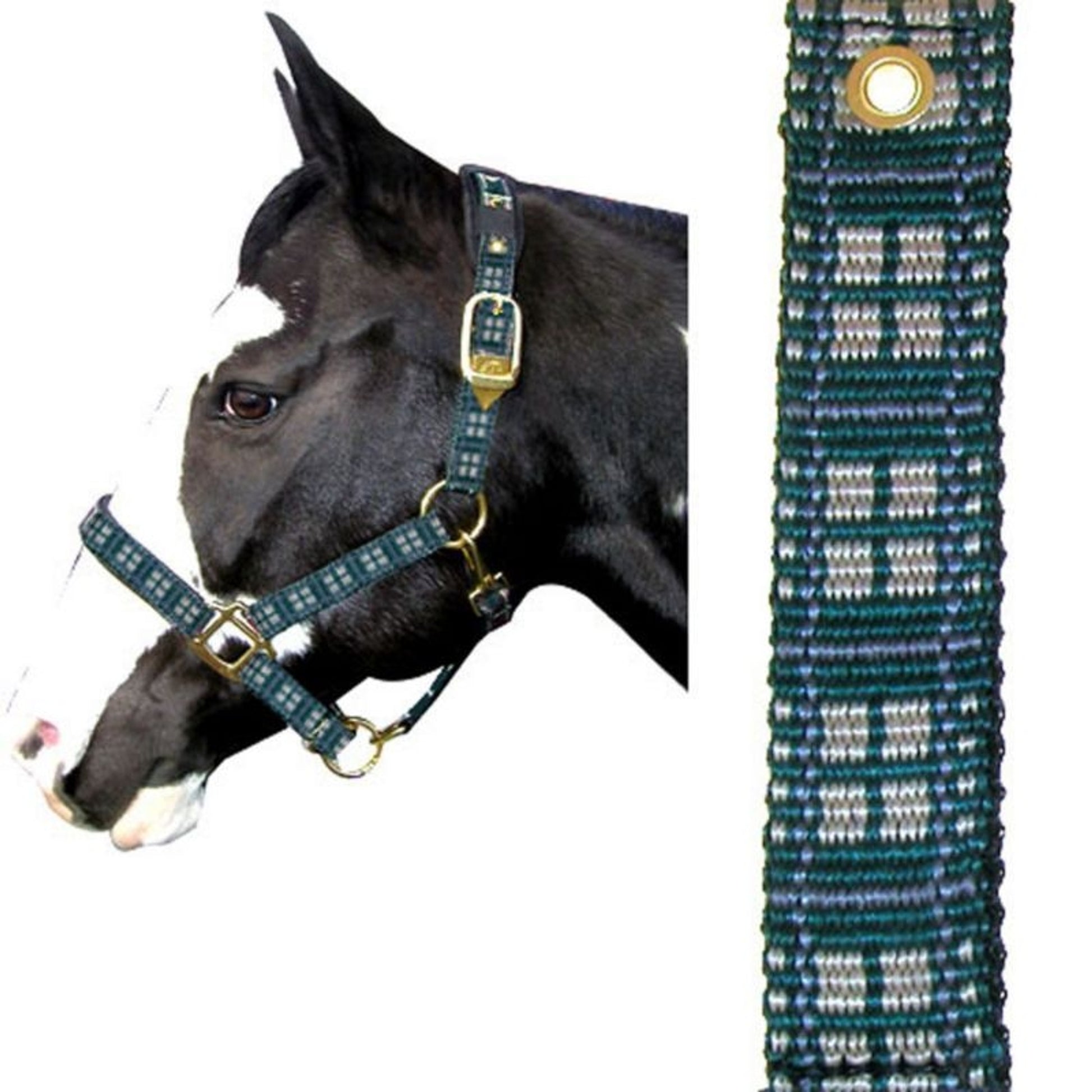Plaid Nylon Padded Halter