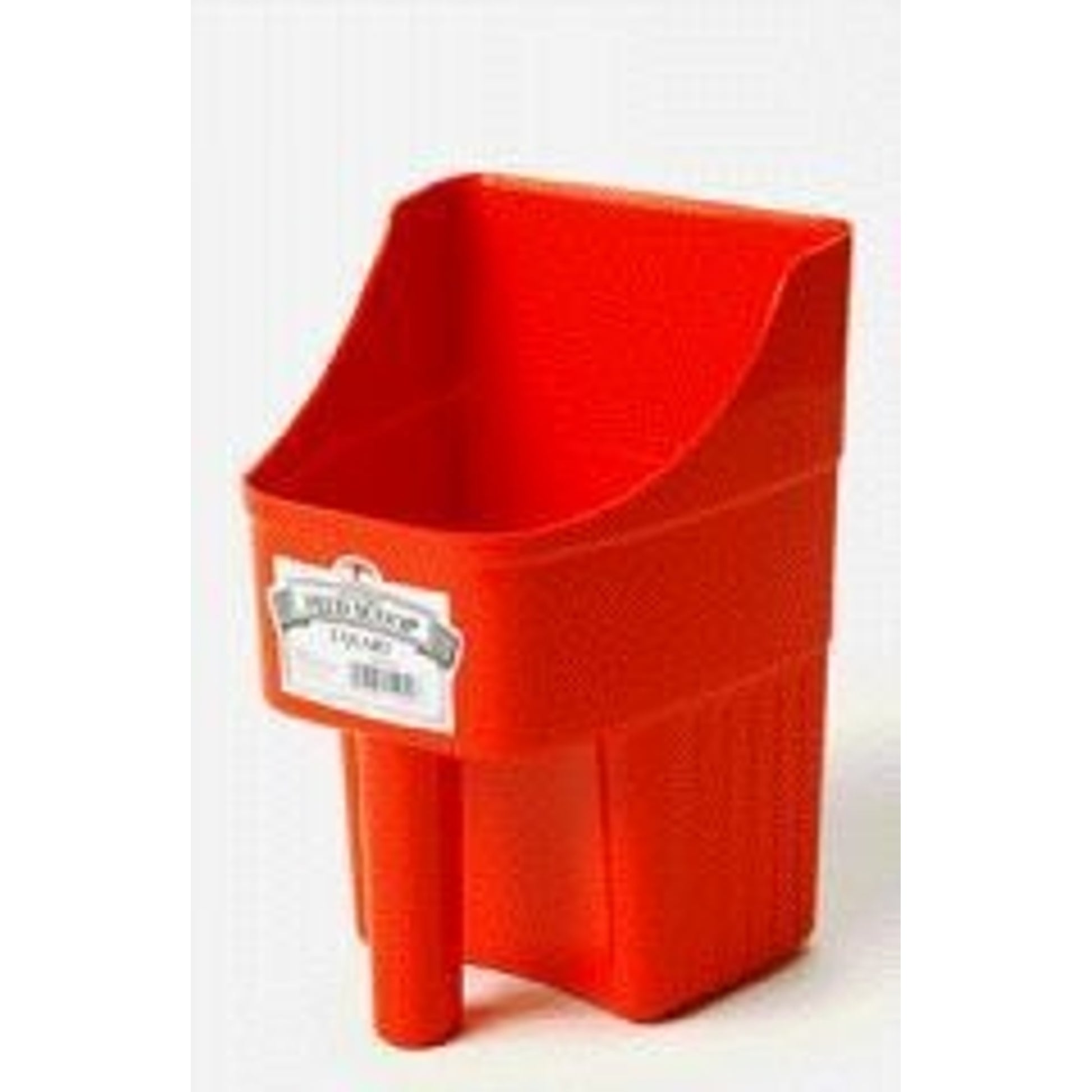 Enclosed Feed Scooper For Feed Or Seed 3 Qt Red