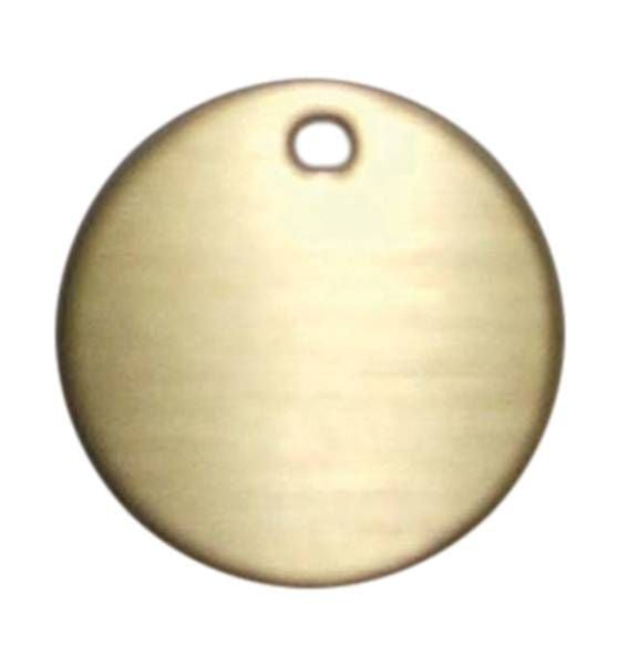 1 Round Brass Bridle Plate