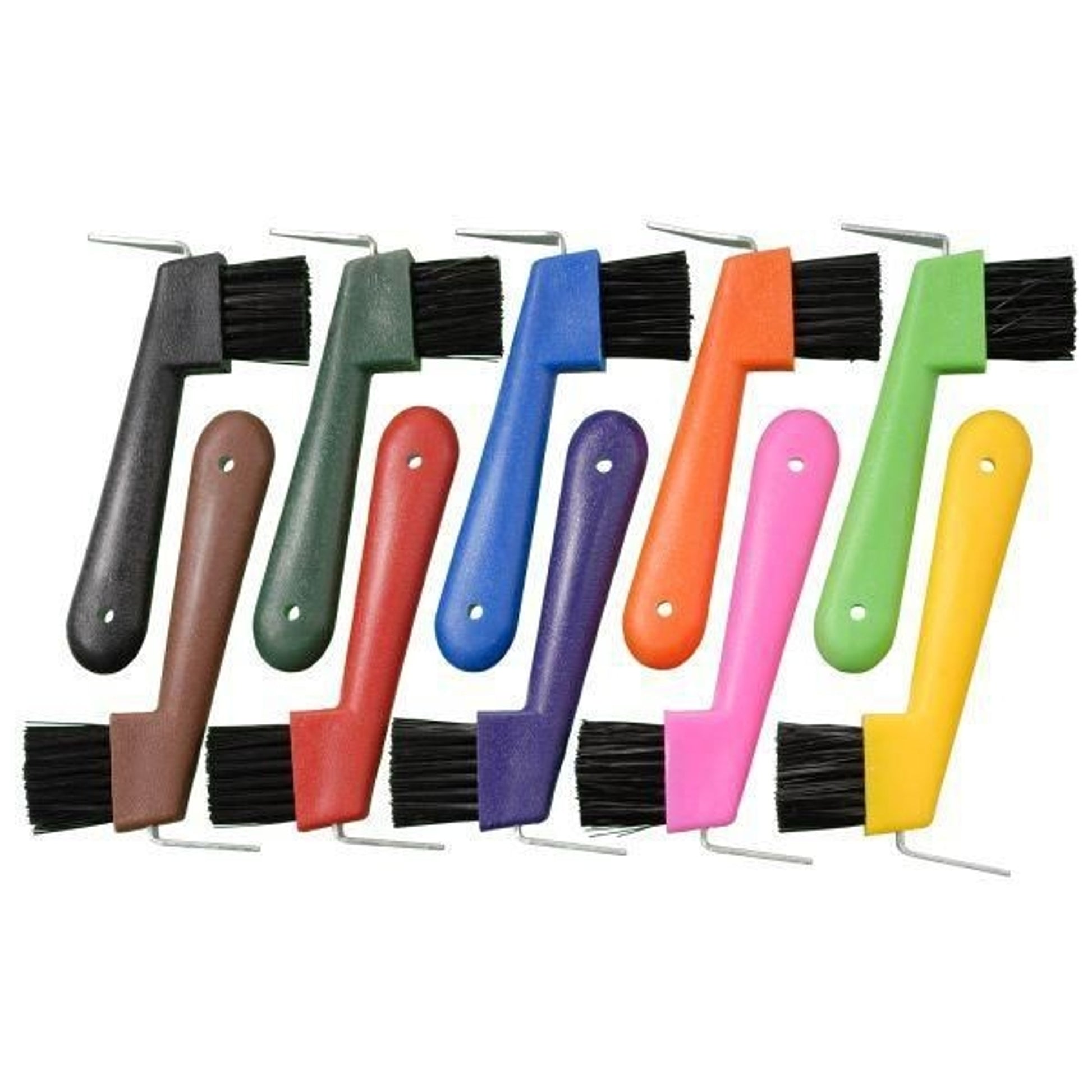 Plastic Hoof Pick Brush Combo Purple