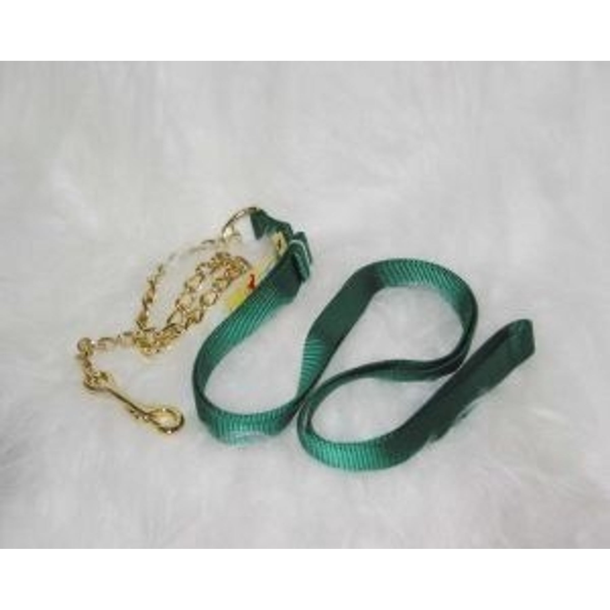 Lead Sthck Nylon With Chain Andsnap 7ft Brn