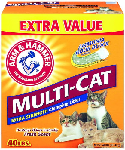 Arm / Hammer MultiCat Clumping Litter 20lb Unscent