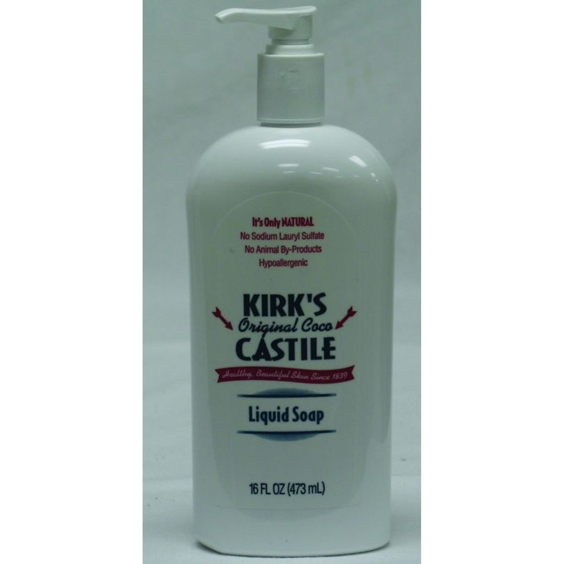 Kirks Natural Coco Castile Liquid Soap With Pump