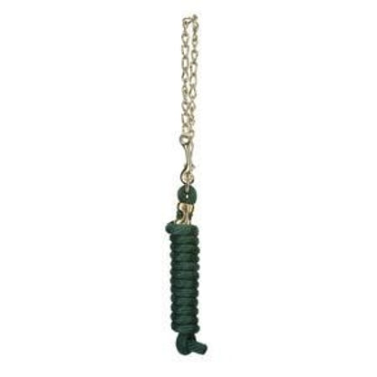 Poly Lead Rope With Brass Plated Swivel Chain 8ft