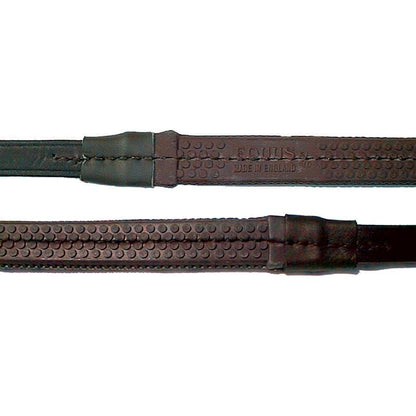 Nunn Finer Fine Pimple Rubber Reins 3/4x60 Blk