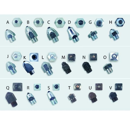 Nunn Finer Large Hexagonal Bullet Studs - 10pk