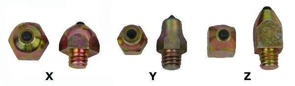 Nunn Finer Hexagonal Spike Studs - Pack Of 10