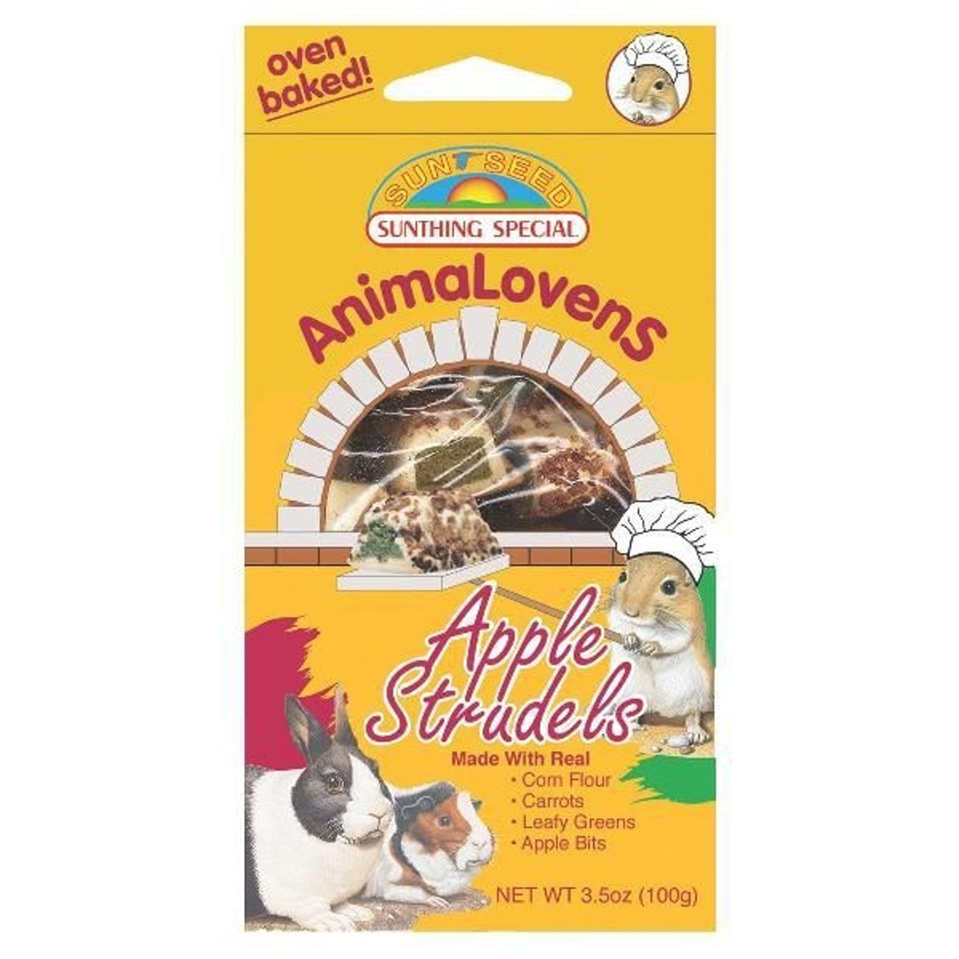 Sunseed Animalovens Apple Strudel Treat 3.5 oz