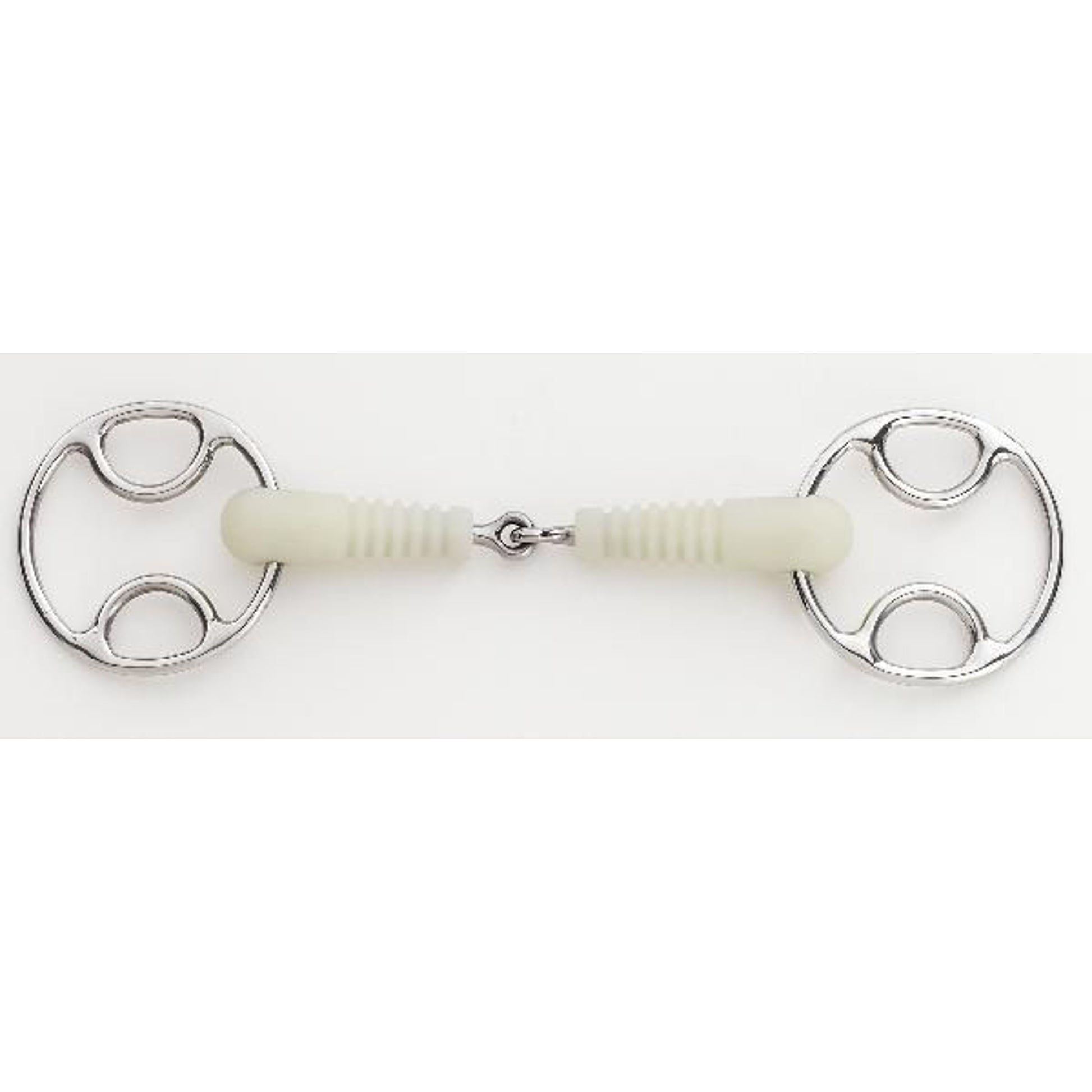 Hm Jointed Ribbed Mouth Loop Ring Gag Bit Ss