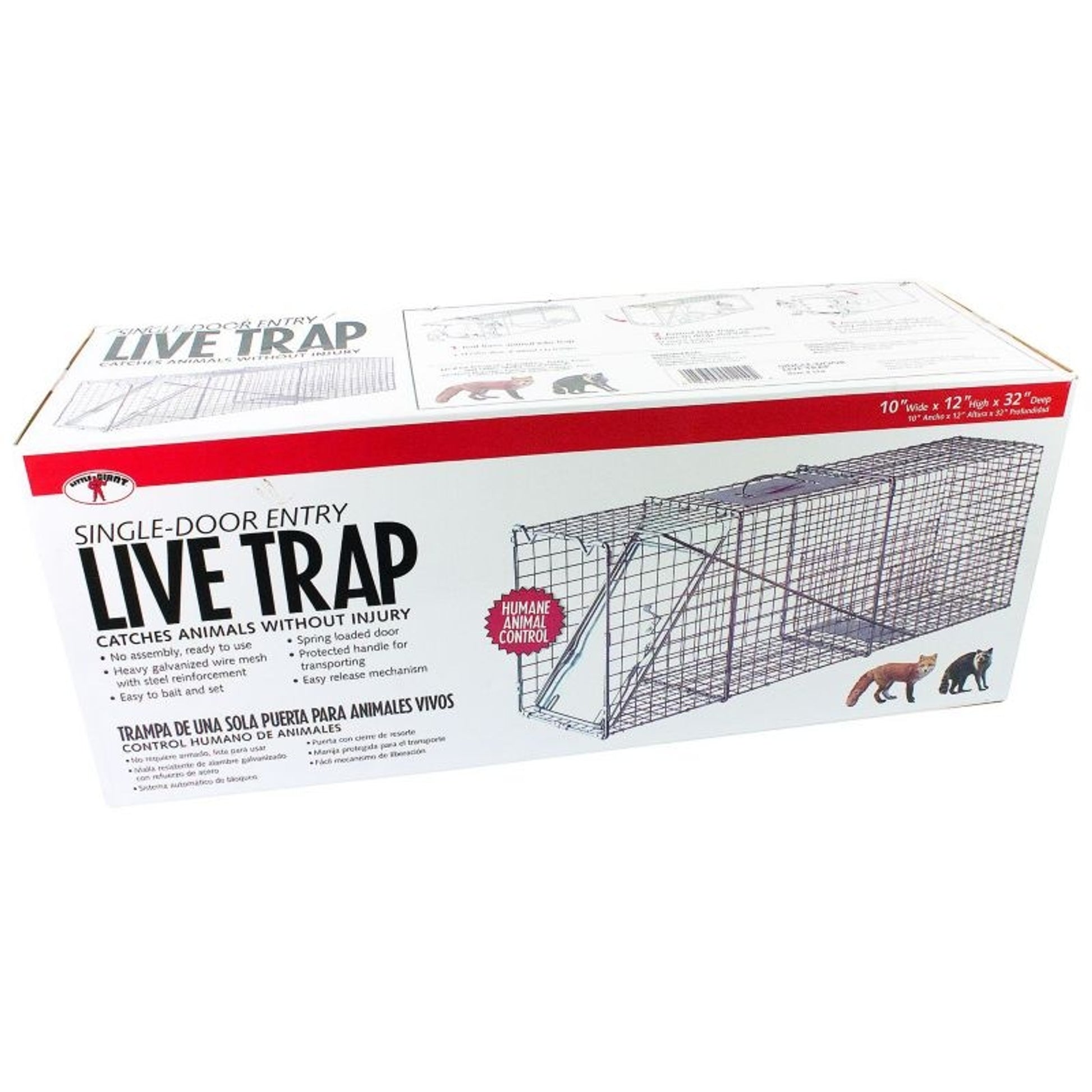 Single Door Live Trap 32 x 10 x 12