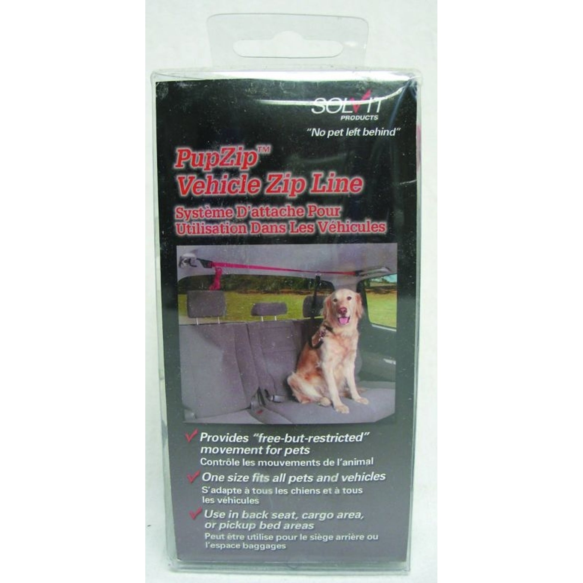 Solvit PupZip Vehicle Zipline for Pets