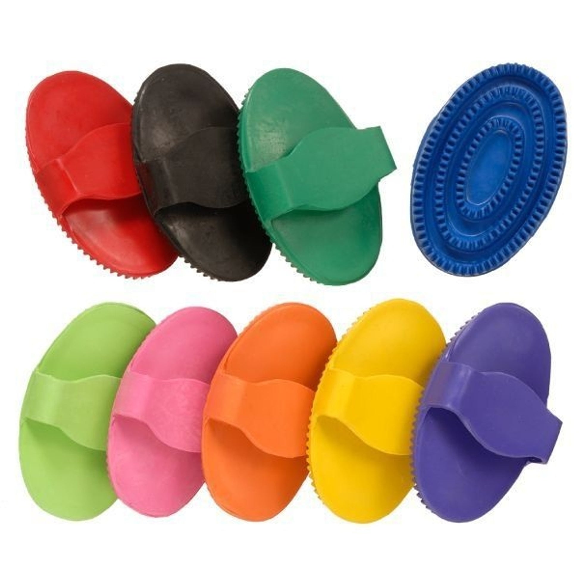 Tough1 Jr Rubber Curry Comb 12 Pack