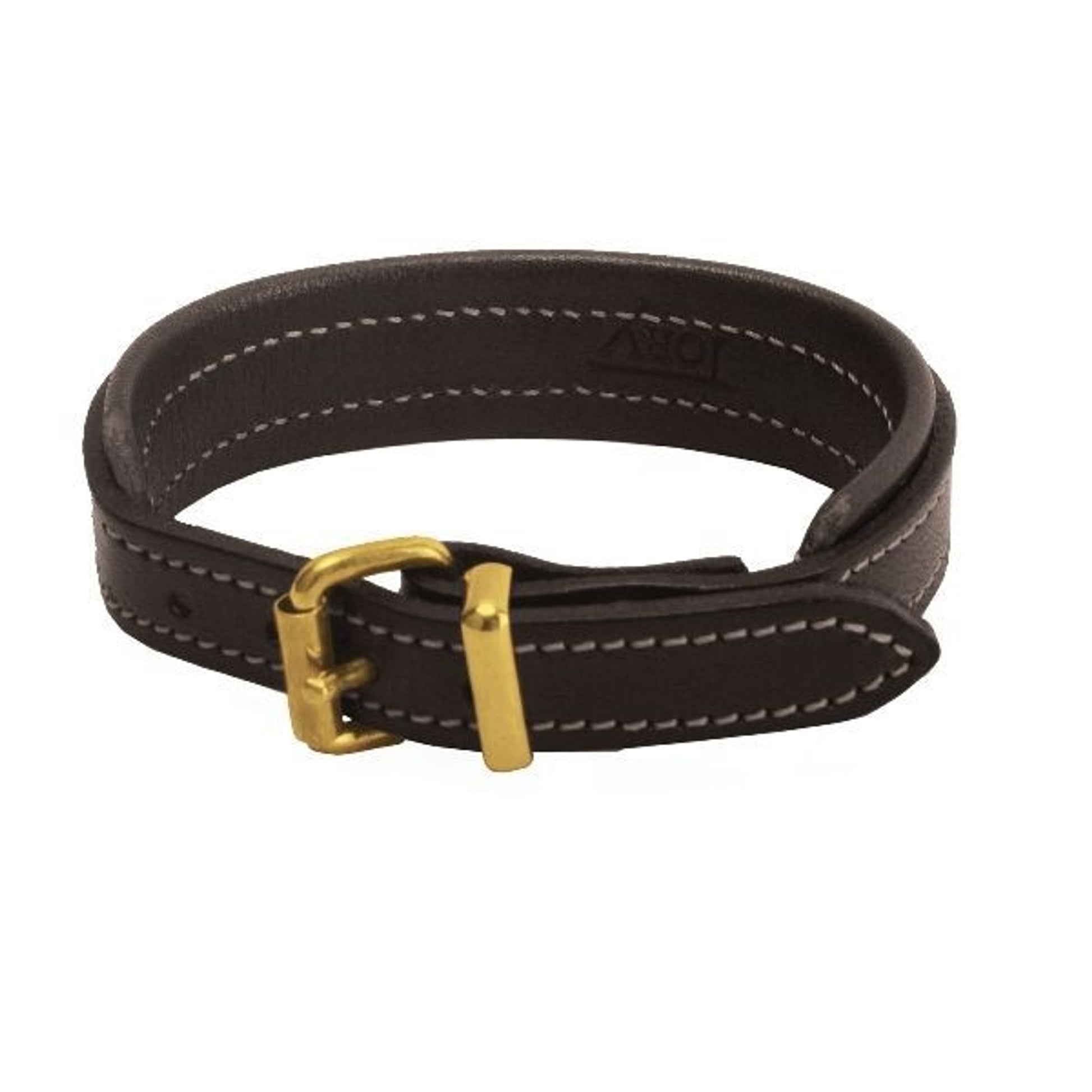 Tory 1/2In Padded Bracelet Brass Buckle 9In Blk
