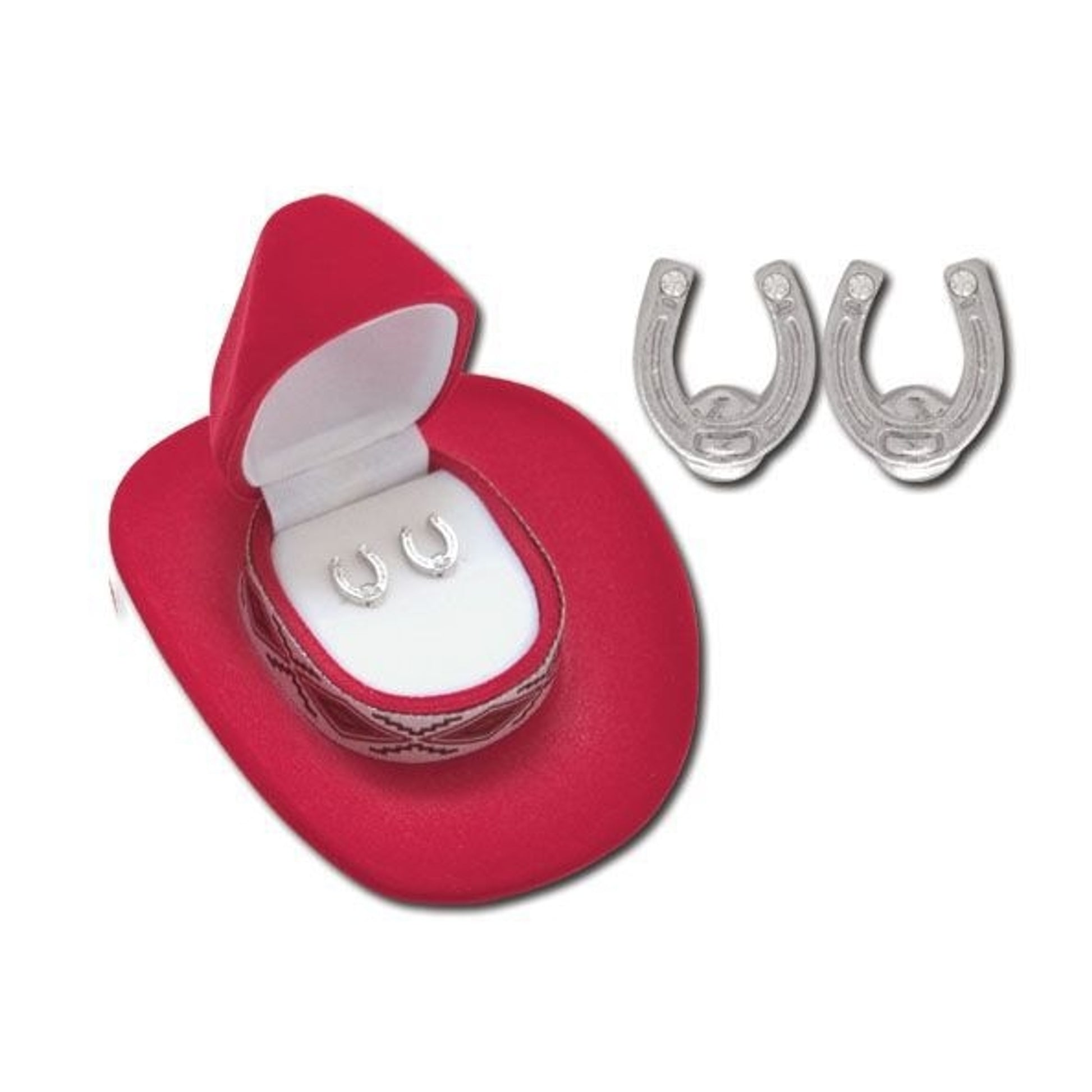 Shiny Horseshoe Earrings Steel
