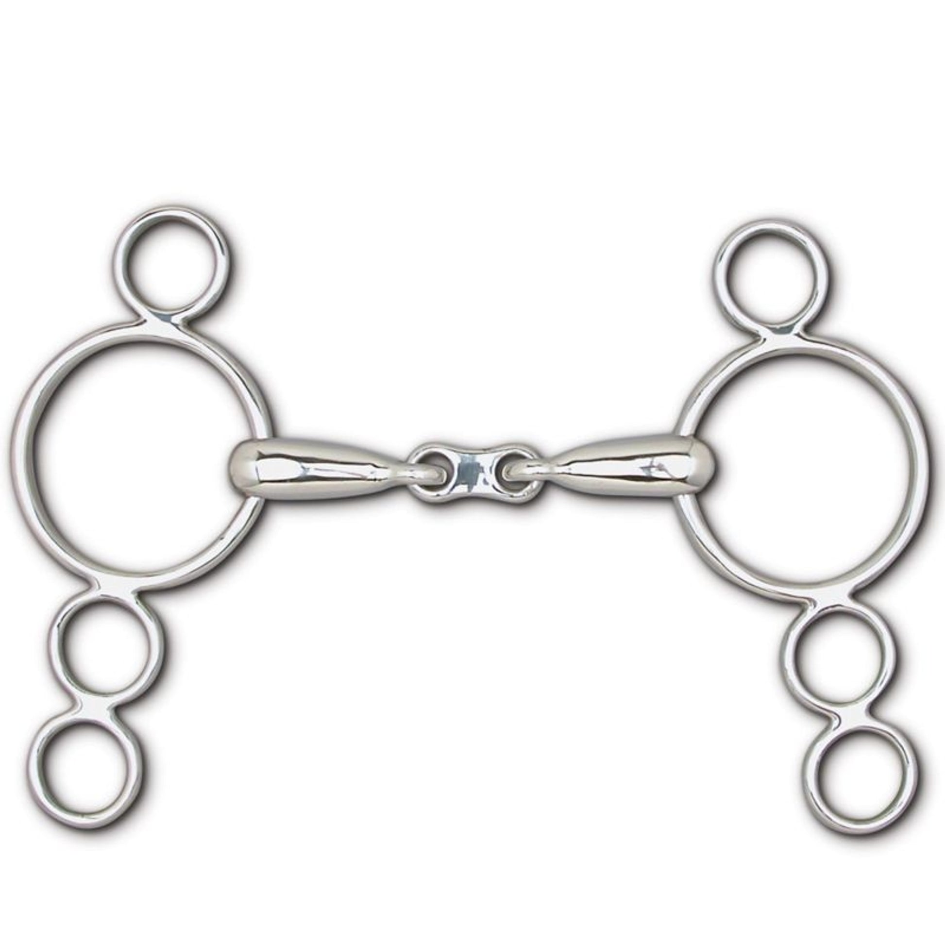 Toklat Hollow Mouth French Snaffle 4-Ring Gag 5